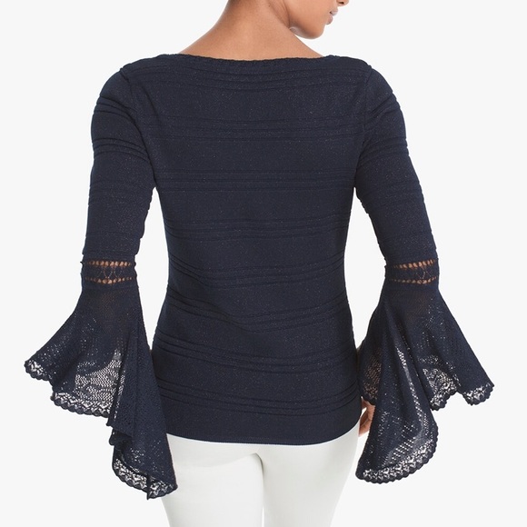 Must go! Buy Now! WHBM Flutter-Sleeve Sweater - Picture 2 of 3